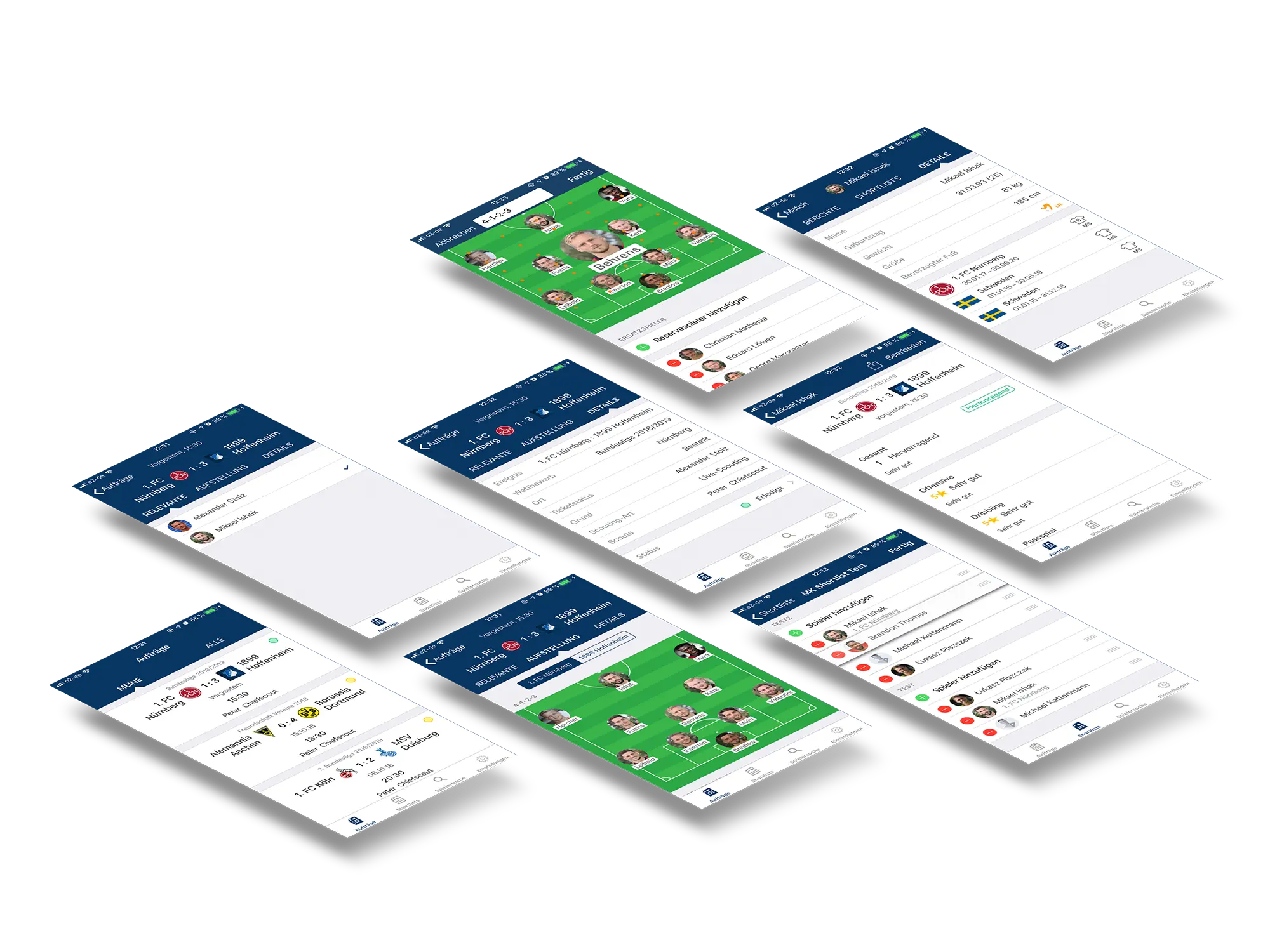 Scout One app perspective view
